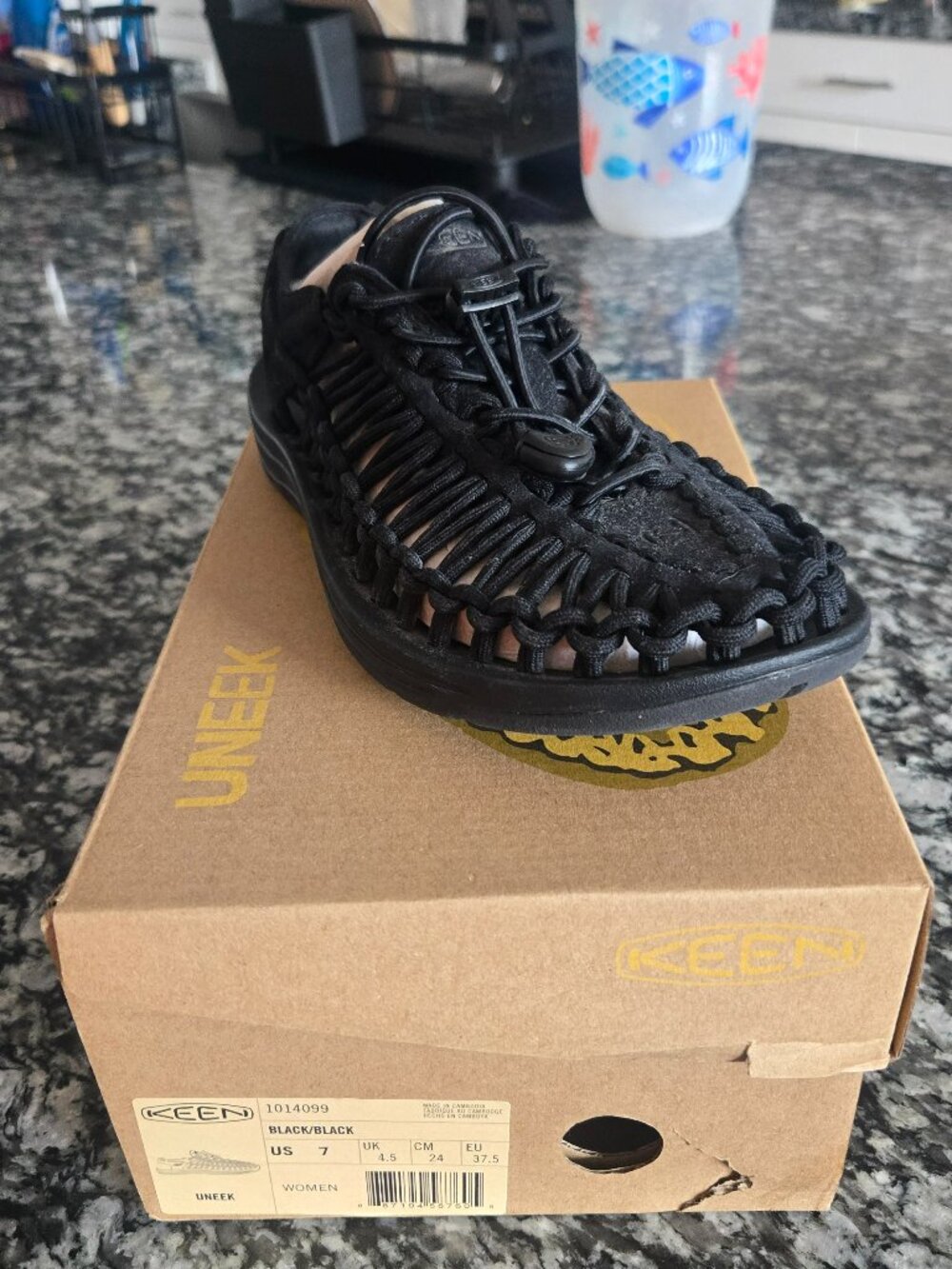 Keen Uneek Black Sandals